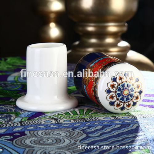 Luxury Fine Bone China Ceramic Toothpick Holder of Grand Banquet